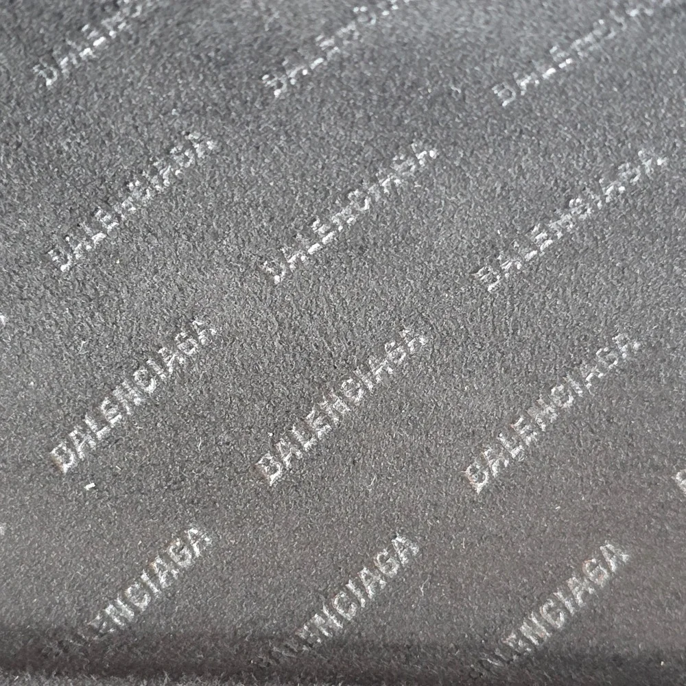 Balenciaga Black Pebbled Leather Sunglasses Case Hard Shell Clamshell Logo